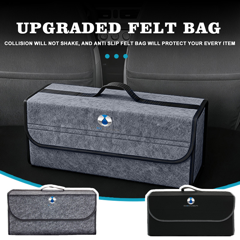 Car Trunk Organizer Foldable Storage Box - 덴자 접이식 펠트 자동차 트렁크 정리함
