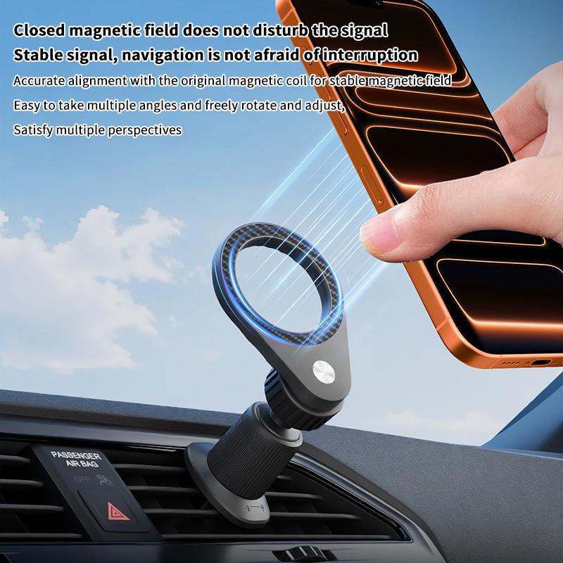새로운 1개입 탄소 섬유 자석 차량용 휴대폰 거치대,  - Magnetic Phone Holder For Car Vent 리뷰 및 가격
