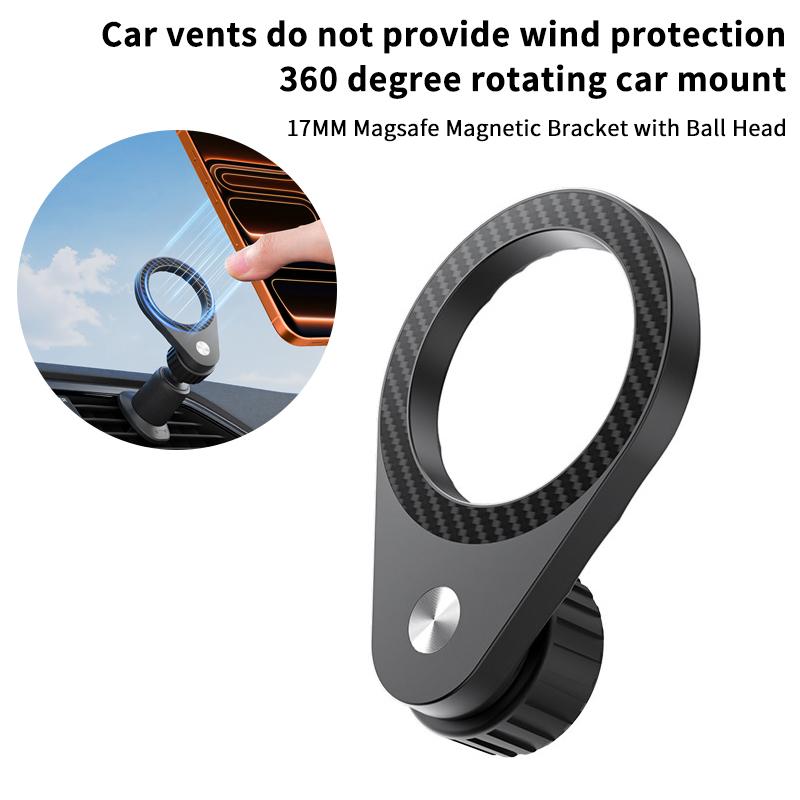 새로운 1개입 탄소 섬유 자석 차량용 휴대폰 거치대,  - Magnetic Phone Holder For Car Vent 리뷰 및 가격