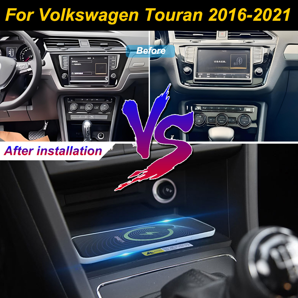폭스바겐 투란 2016-2021 차량용 무선 휴대폰 충 - Wireless Car Charger Mount Fast Charging 리뷰 및 가격